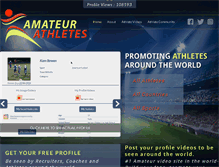 Tablet Screenshot of amateurathletes.com